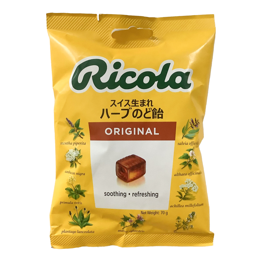 リコラ  スイスハーブキャンディー　オリジナル   ７０ｇ