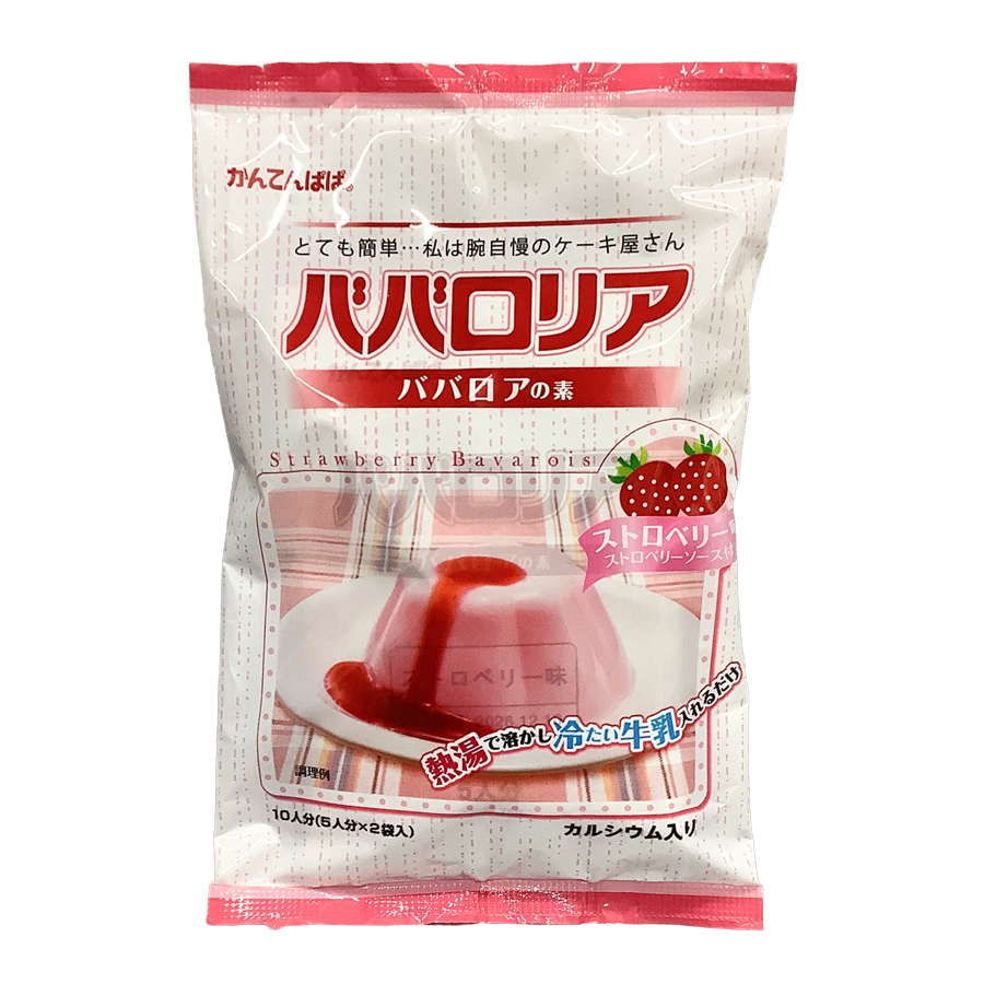 かんてんぱぱ　ババロリア　ストロベリー　65ｍｌカップ10個分（5個分×2袋入）
