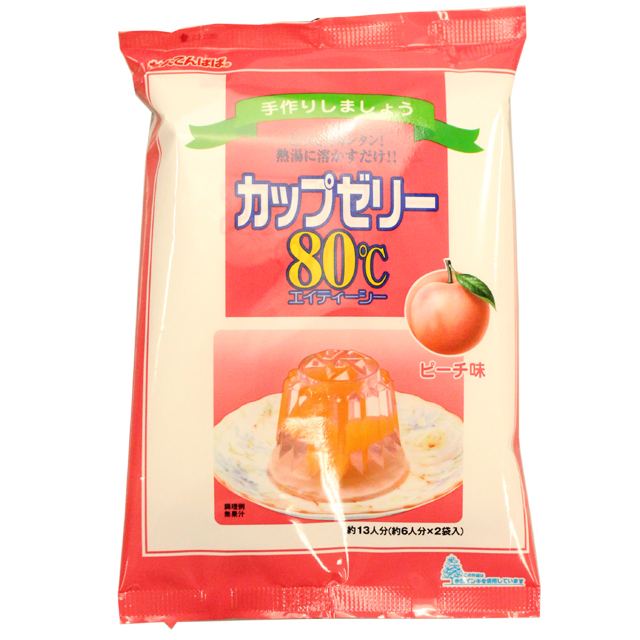 かんてんぱぱ　カップゼリー80℃　ピーチ味　200ｇ