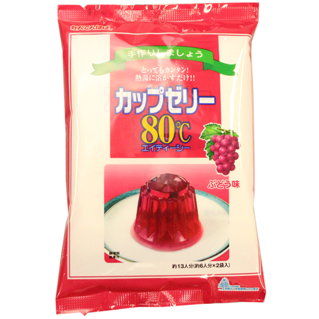 かんてんぱぱ　カップゼリー80℃　ぶどう味　200ｇ