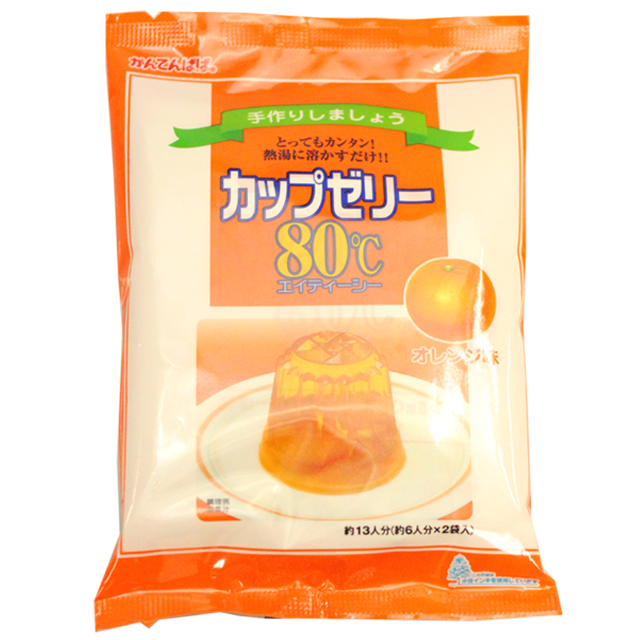 かんてんぱぱ　カップゼリー80℃　オレンジ味　200ｇ