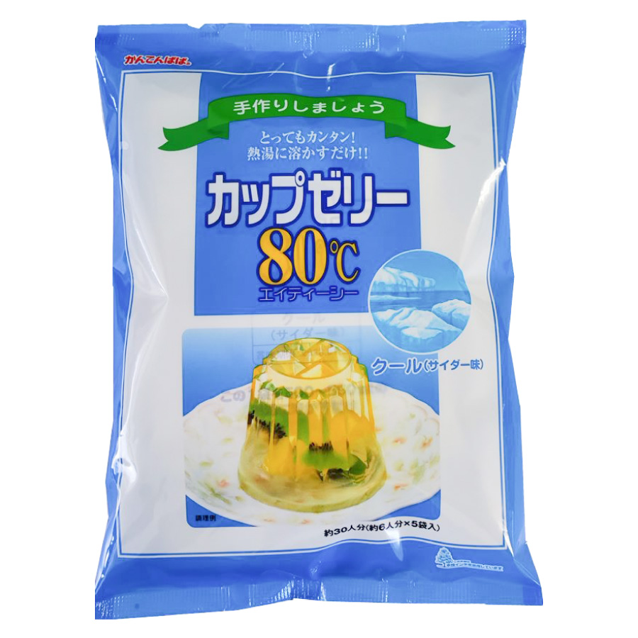 かんてんぱぱ　カップゼリー80℃　クール　(100ｇ×5袋）