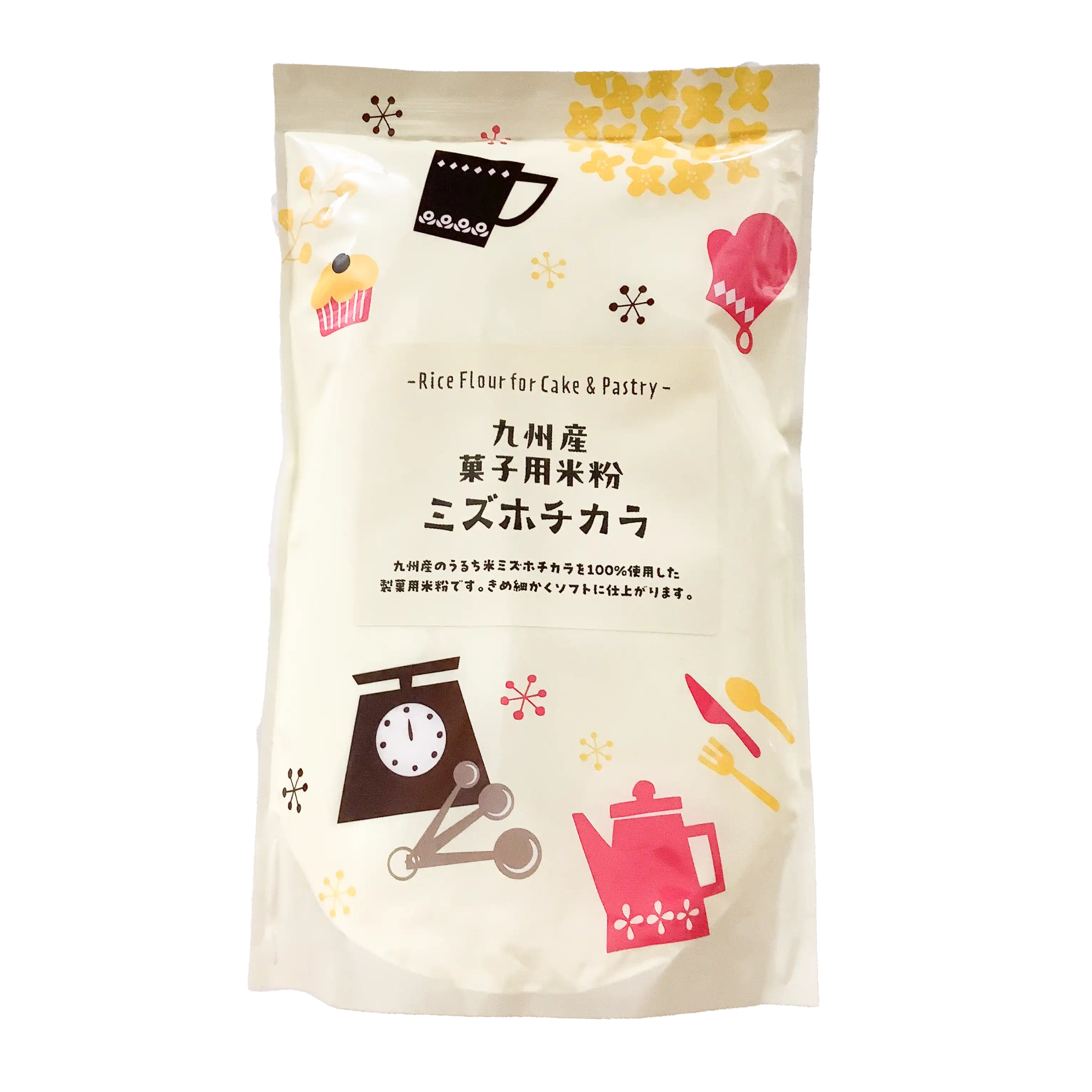 九州産菓子用米粉　ミズホチカラ　500ｇ