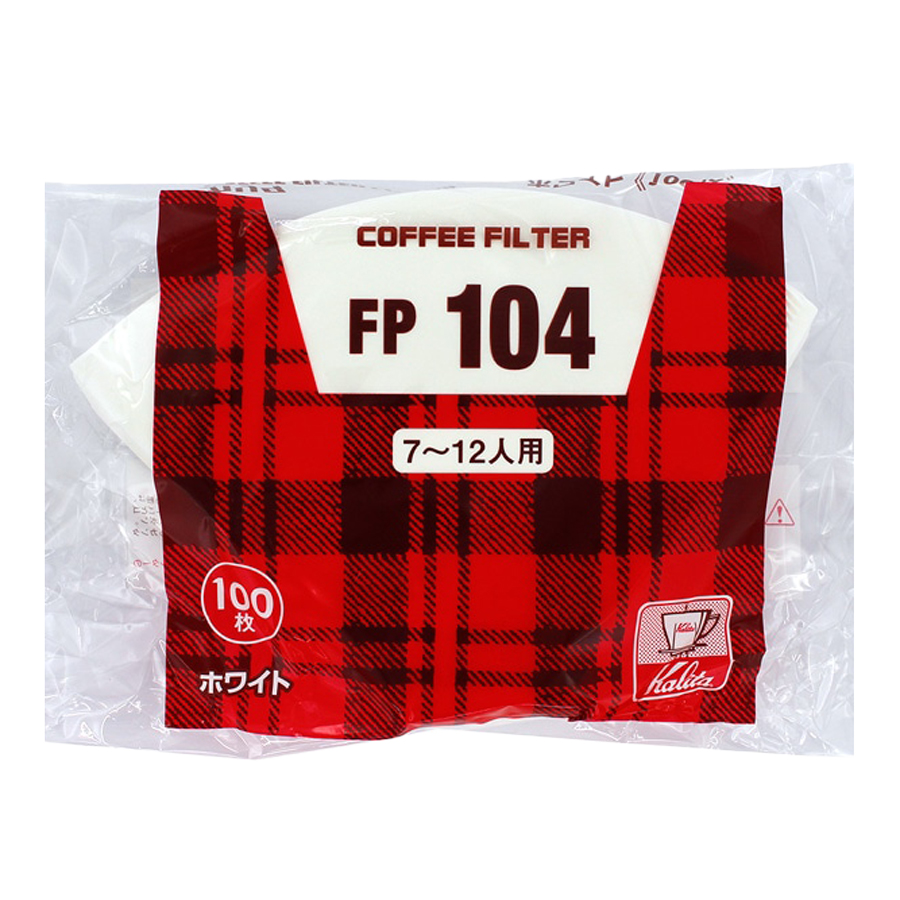 カリタ　酸素漂白　FP104濾紙　100枚入（7～12人用）