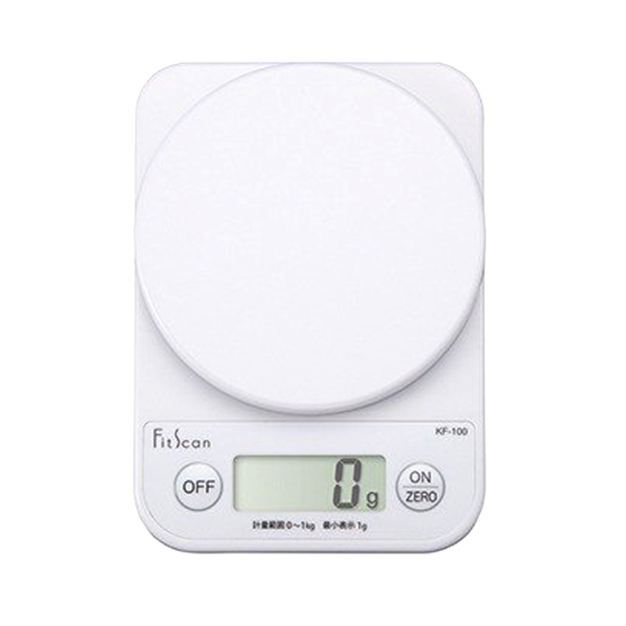 タニタ　ＦｉｔＳｃａｎ デジタルクッキングスケール　１kg ホワイト　ＫＦ100WH