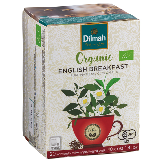 ディルマ　有機栽培紅茶 イングリッシュ・ブレックファースト　2ｇX20袋