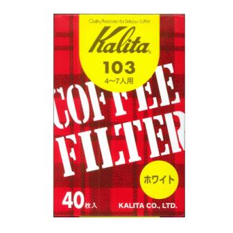 カリタ　コーヒーフィルター　酸素漂白　103（4～7人用）　40枚入