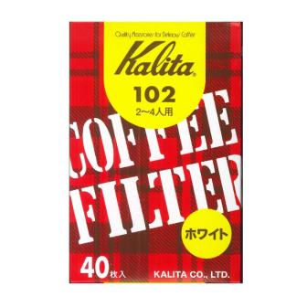 カリタ　コーヒーフィルター　酸素漂白　102（2～4人用）　40枚入