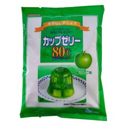 かんてんぱぱ　カップゼリー80℃　青りんご　（100ｇ×5袋）