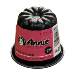 Ｅ／Ｔ　霜鳥　ブラックフィギア　カヌレ型　１０５ｃｃ　Ｈ５５Ｘ５５　Ｄ－０７６