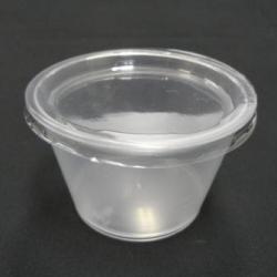 【お徳用】ワルツ　耐熱プリンカップ（フタ付）　100ヶ入
