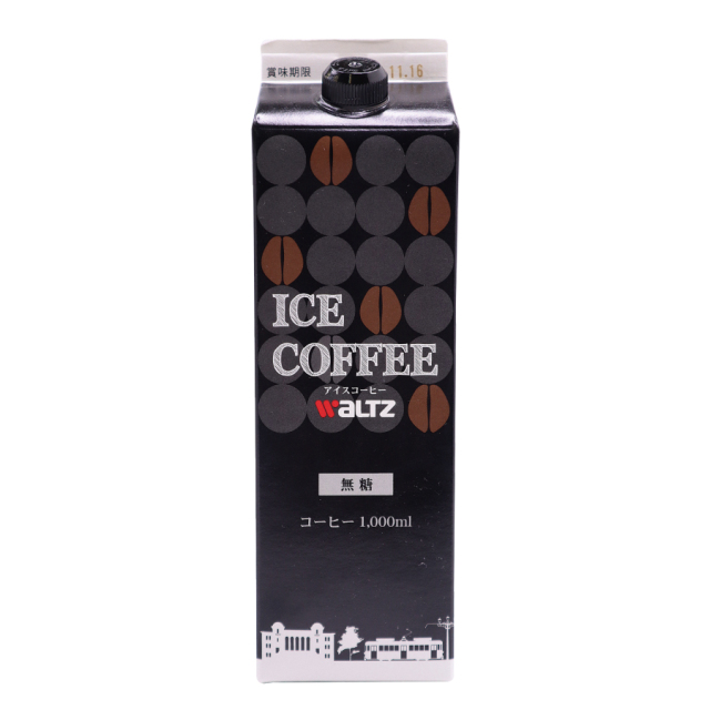 ワルツ リキッドアイスコーヒー（無糖） 1000mlX12（1ケース