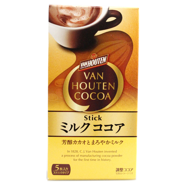 バンホーテン ミルクココア(スティック) 18g×5P珈琲・紅茶とお菓子パンづくりの専門店おうちカフェのお店 バンホーテン ミルクココア(スティック) 18g×5P珈琲・紅茶とお菓子パンづくりの専門店おうちカフェのお店