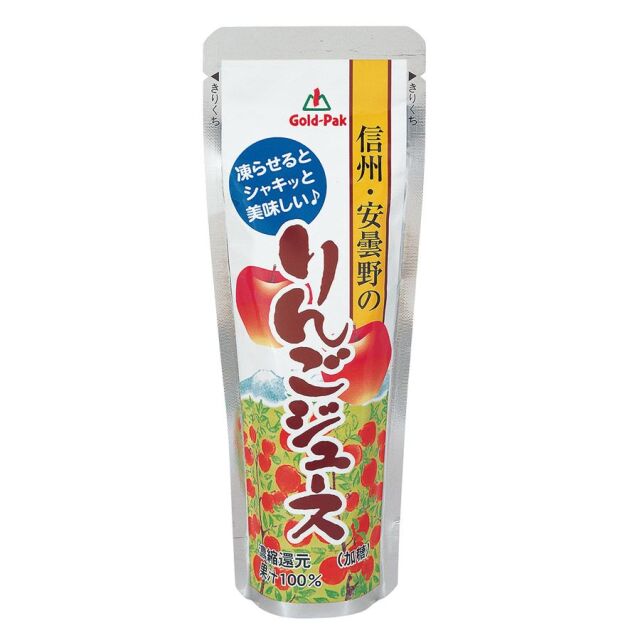 16日まで!!スタバ、オロナミンC、サクサクdeコパン、りんごぶどうジュースなど ゴールドパック 信州・安曇野のりんごジュース 80g|珈琲・紅茶とお