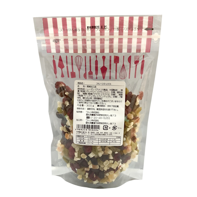 ワルツ ドライフルーツミックス 300g|珈琲・紅茶とお菓子パンづくりの