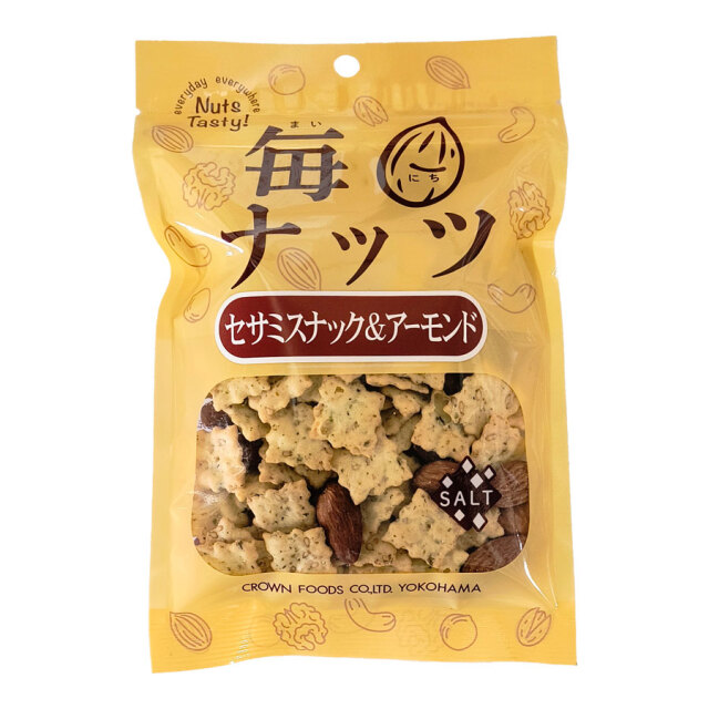 クラウン セサミスナック アーモンド 95g 珈琲 紅茶とお菓子づくりの通販サイトなら おうちカフェのお店 クラウン セサミスナック アーモンド 95g 珈琲 紅茶とお菓子づくりの通販サイトなら おうちカフェのお店