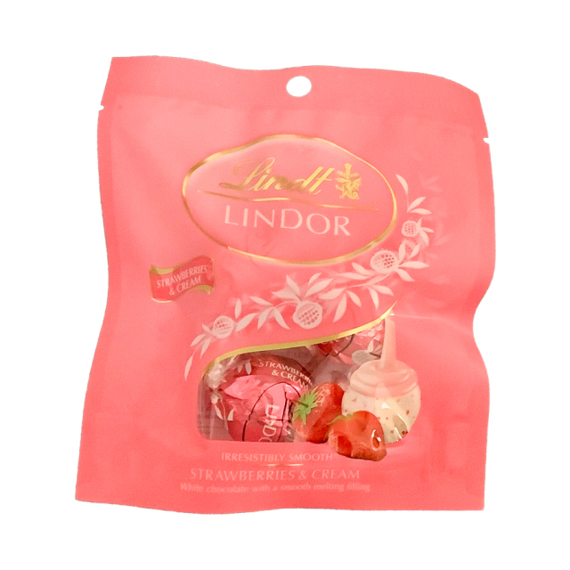 リンツ リンドール・ストロベリーパック 3P 36g|珈琲・紅茶とお