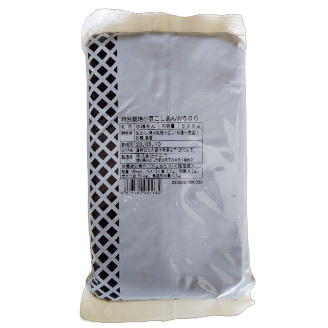 ナニワ 十勝産特別栽培小豆使用 こしあん 500g|珈琲・紅茶とお菓子パン