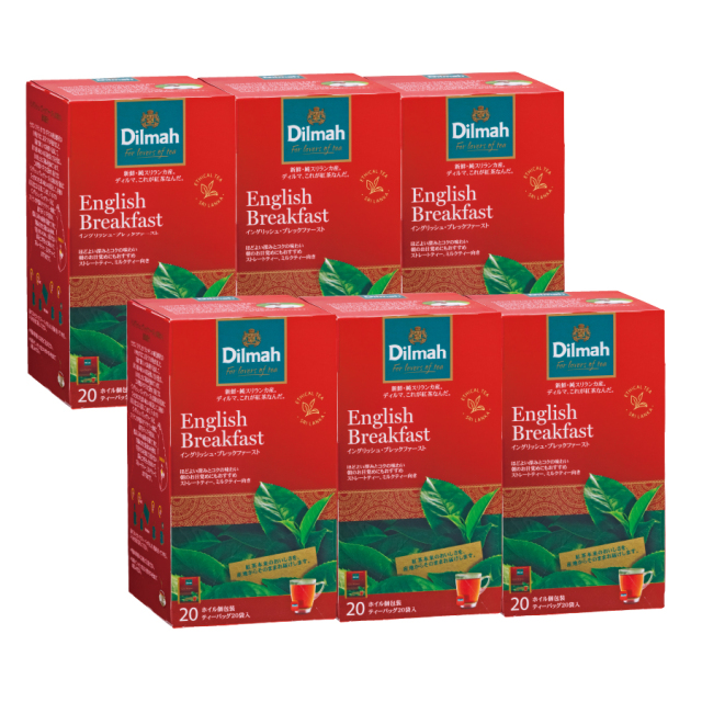 送料無料 業務用 ディルマ イングリッシュ ブレックファースト ティーバッグ ２ｇx２０袋 6個 珈琲 紅茶 とお菓子づくりの通販サイトなら おうちカフェのお店