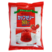 かんてんぱぱ　カップゼリー80℃　ストロベリー　(100ｇ×5袋）