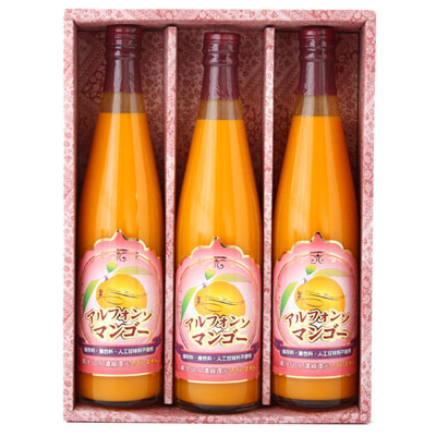 【こっくり濃厚そのままマンゴー】シタァール 【アルフォンソマンゴードリンク ギフトセット 500ml 3本入】(ギフト箱入・包装紙有)マンゴージュース アルフォンソマンゴードリンク500ml 3本入