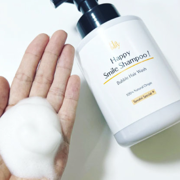 魂のハッピースマイル泡シャンプーと泡
