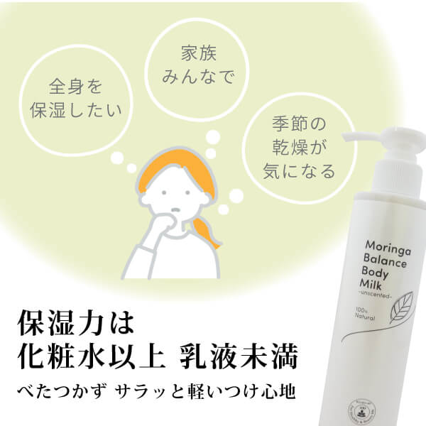 モリンガバランスボディミルク