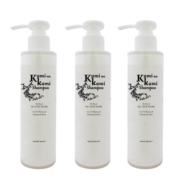 界面活性剤を使わない カミノカミシャンプー3本 天然100％