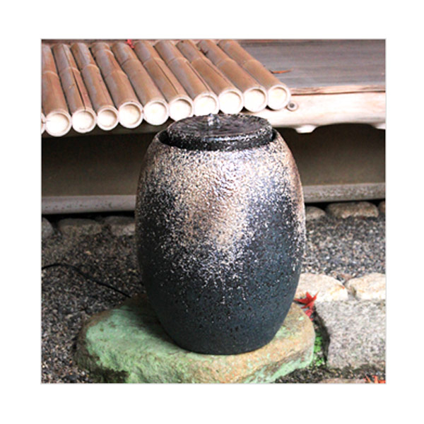 信楽焼　水琴窟　つくばい 信楽焼 水琴窟 つくばいセットアンティーク 古道具 日本庭園