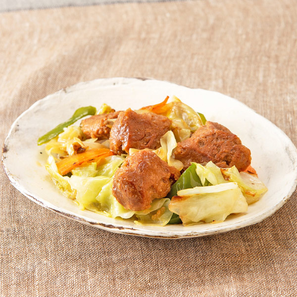 オーサワの味付き大豆ミート（にんにく醤油味）