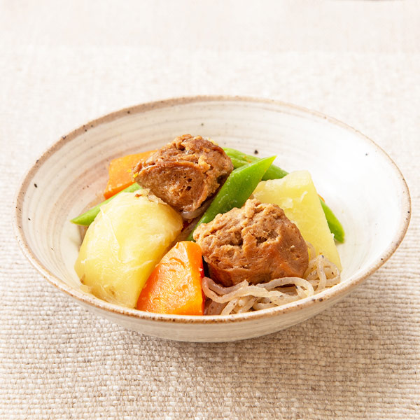 オーサワの味付き大豆ミート（にんにく醤油味）