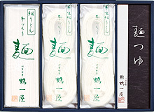 細うどん詰め合わせ（半生麺・乾麺　8袋・つゆ50ml 8袋入）