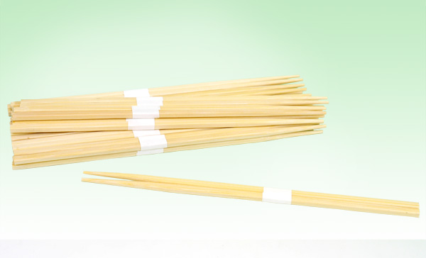 竹角割箸（24cm・白巻帯）1000膳　