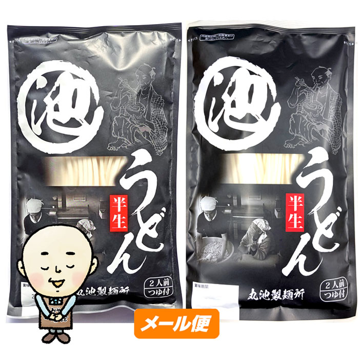 丸池製麺所　半生うどん二人前つゆ付