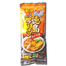 徳島ラーメン【コクうま】 【棒麺2食】入袋 （ネギ入り）