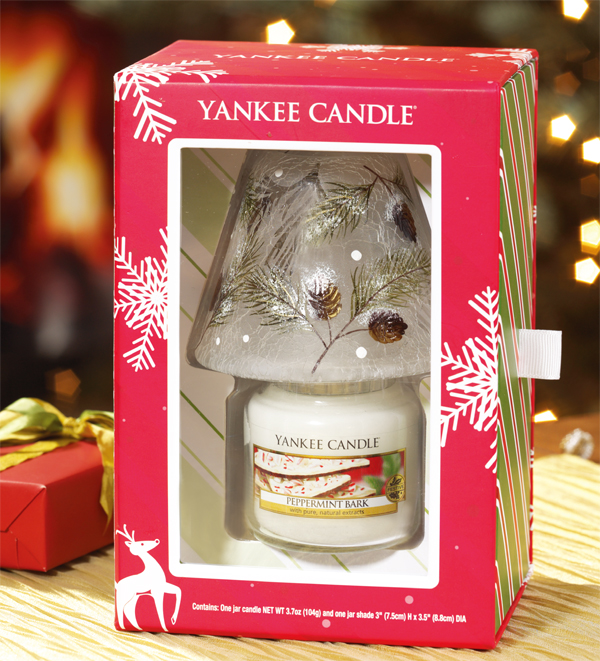 ヤンキーキャンドル クリスマス　ペパーミントバーク　キャンドルホルダー ヤンキーキャンドル クリスマス ペパーミントバーク キャンドル