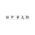 ゴム印/氏名印/4.5×27mm（1個）