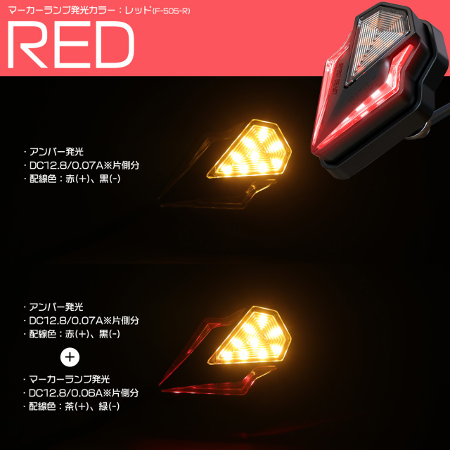 LED サイドマーカー ウインカー連動可 デイライト DRL マーカーランプ