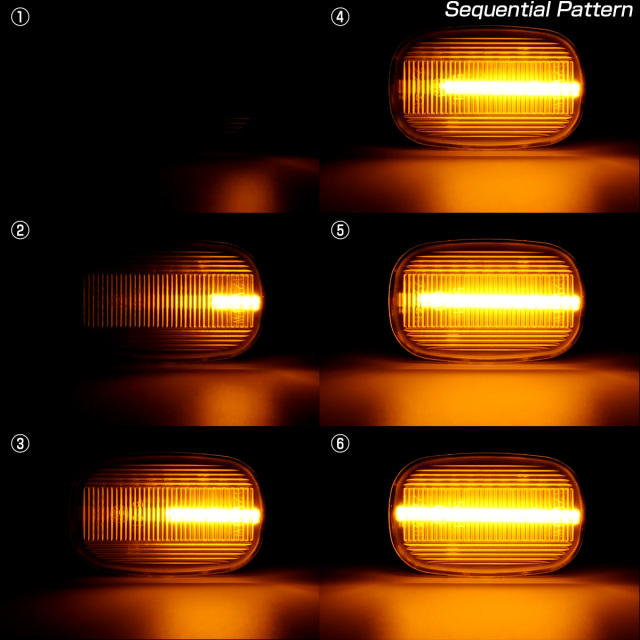 LED サイドマーカー シーケンシャル ウインカー スモーク トヨタ MR-S
