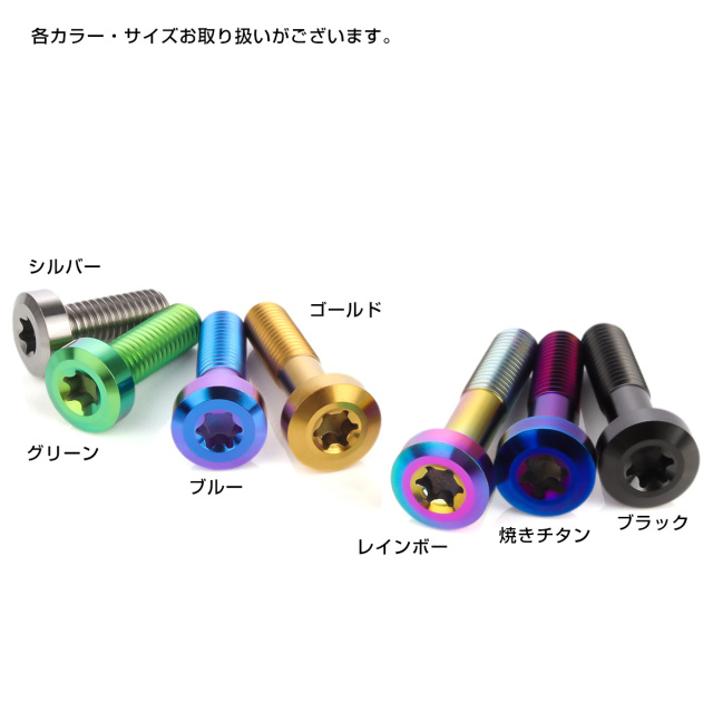 チタンボルト M8×35mm P1.25 トルクス穴 キャップボルト ローヘッド