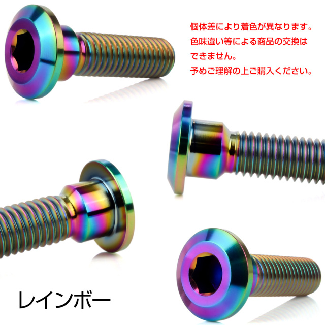 チタンボルト M8×30mm P=1.25 ブレーキディスク ローター ボルト