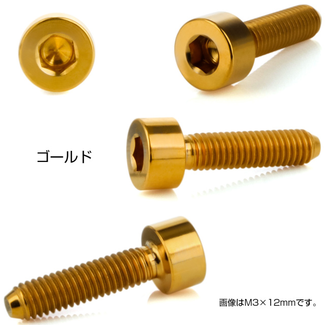 チタンボルト M10×45mm P1.25 キャップボルト キャップスクリュー 六角