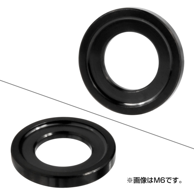 チタンワッシャー M6 外径12mm デザインワッシャー ボルト座面枠付き