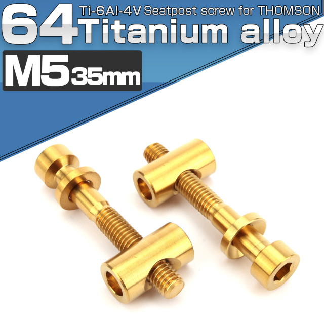 64チタン製 トムソン シートポスト用 固定ボルト M5 35mm