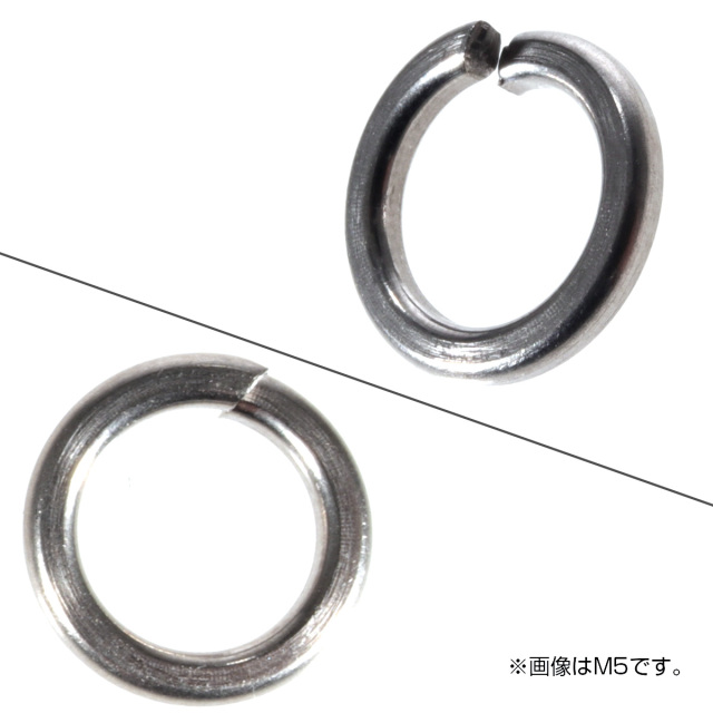 64チタン製 M8 スプリングワッシャー 外径12.5mm バネワッシャー