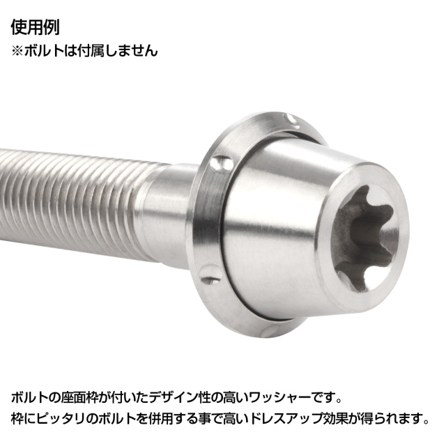 Ringle H2O シルバー チタンボルト・ワッシャー付 チタンボルト M7