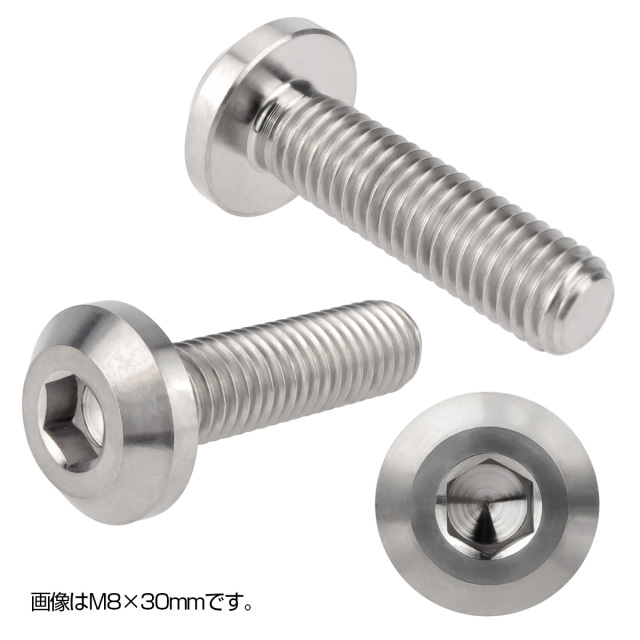 【中古/美品】 MUGEN 口白 カーボンチタン 64チタン 30cmシャフト付  /P347M 64チタン製 ボタンボルト M8×40mm P1.25 六角穴 テーパーヘッド