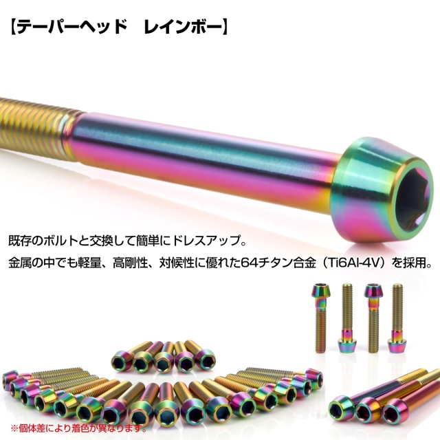 ZRX400 ZRX400 2型 チタン エンジンカバーボルト 27本セット カワサキ