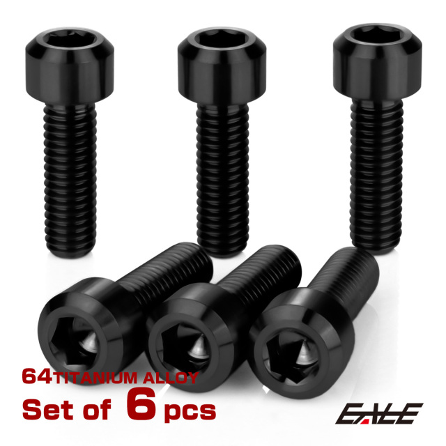 チタンボルト 6本セット カワサキ6穴 ガソリン フューエル タンク