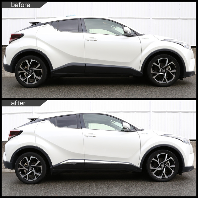 C-HR メッキ サイドモール ZYX10 NGX50 メッキパーツ ドア メッキ